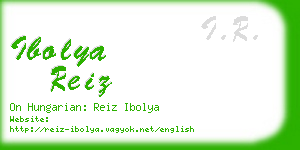 ibolya reiz business card